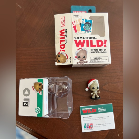 Funko Marvel Guardians of the Galaxy Holiday Baby Groot Something Wild Card Game - Picture 2 of 5